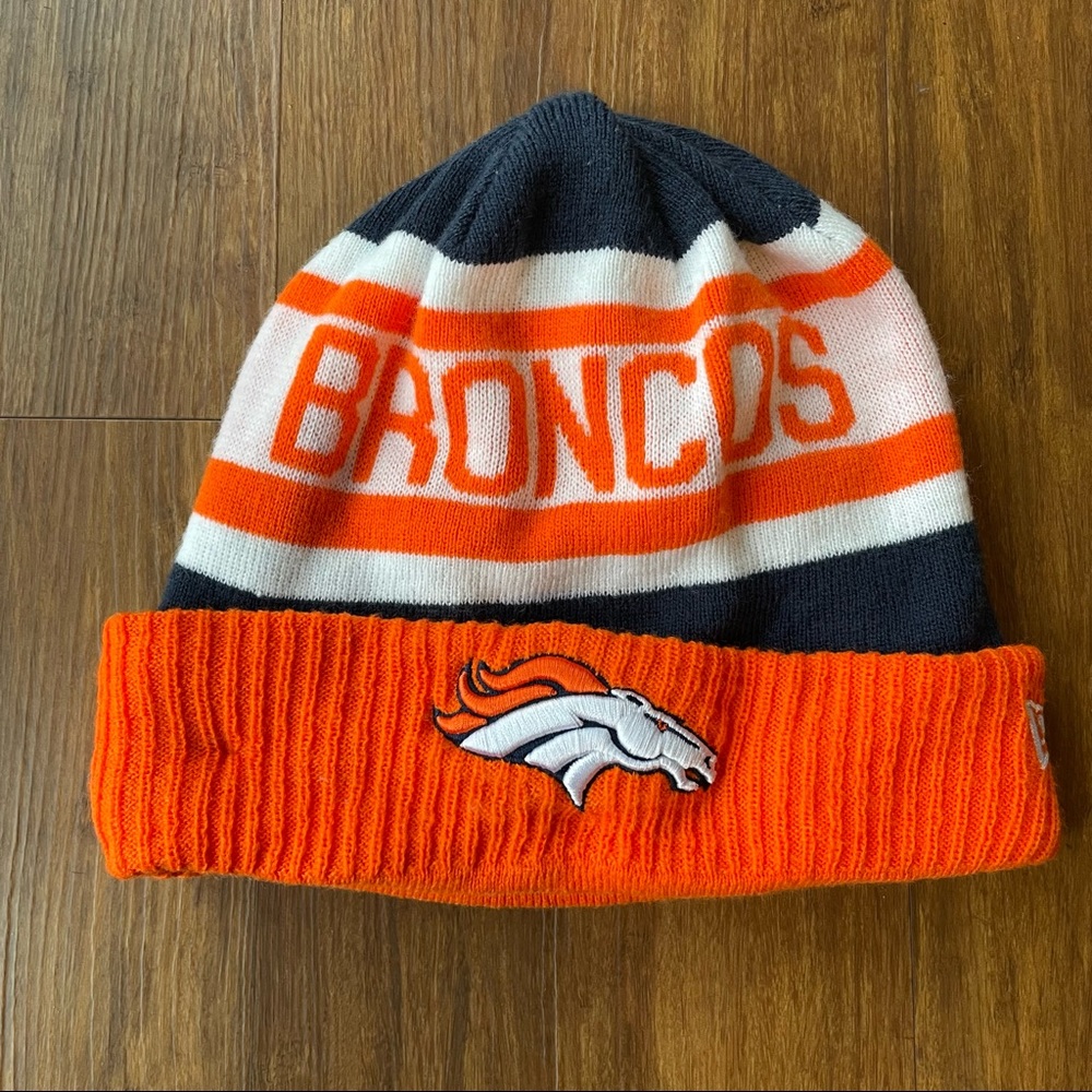 2/$15 Denver Broncos Football New Era Chilled Cuff Fold Winter Knit Beanie Hat